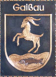 Kupferbild Wappen Gaissau
