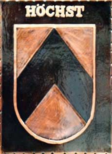 Kupferbild Wappen Höchst