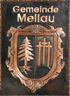 Kupferbild Wappen Mellau