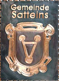 Kupferbild Wappen Satteins