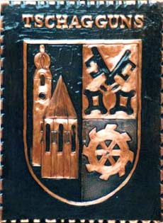 Kupferbild Wappen Tschagguns