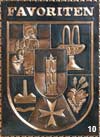   Wappen Wien 10 Favoriten 
Kupferbild  Handarbeit    