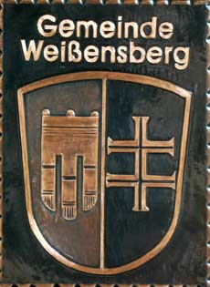                             
	                                     
	      Gemeindewappen Kupferbild                   Weissensberg Schwaben                      
	     Landkreis  	Lindau                                                                                      
	   jedes Bild ein " Unikat "
 Kupferrelief  Handarbeit  