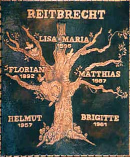 Kupferbild Wappen Stammbaum