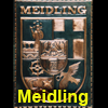   Wappen Wien 12 Meidling 
Kupferbild  Handarbeit    